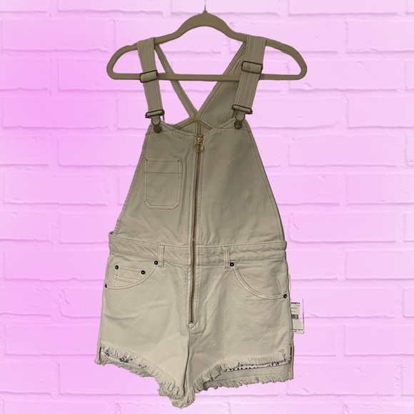 ⭐️NWT Free People Short Overalls $108 - Picture 1 of 6
